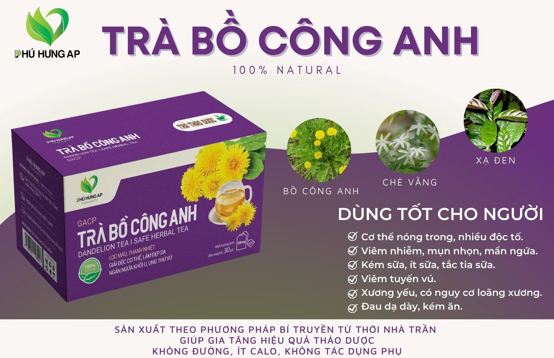 Trà bồ công anh (Phú Hưng AP) - 1store.vn