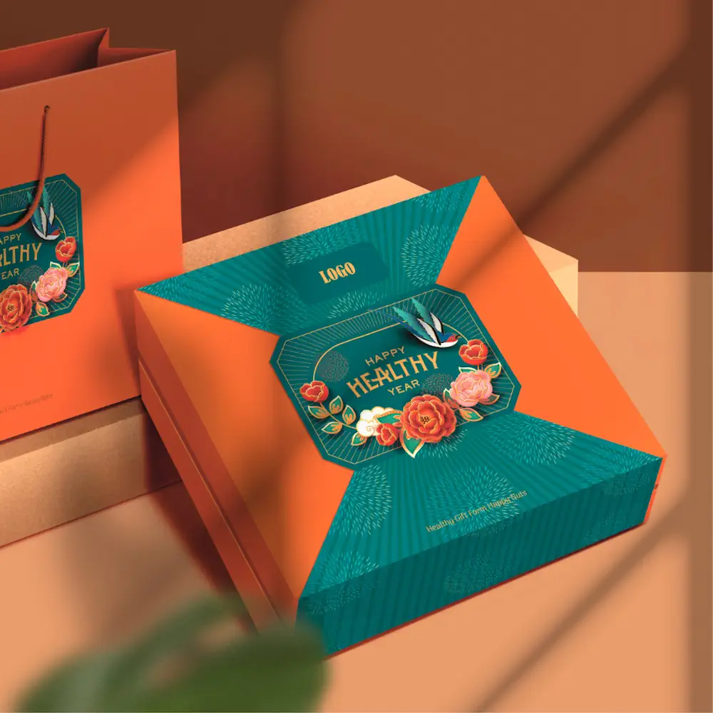 Hộp Quà Tết 2024 Happy Nuts - Hoa Xuân 1 (kèm Túi) - 1store.vn