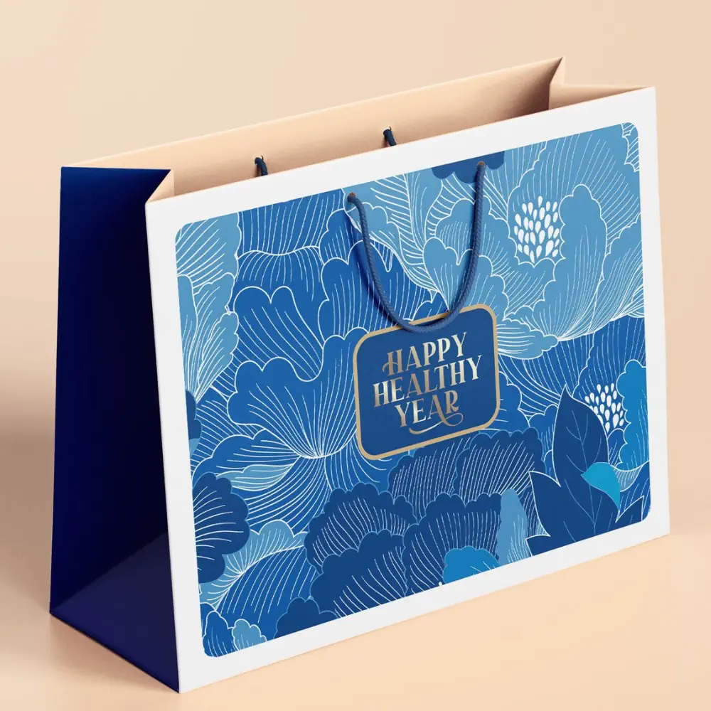 Hộp Quà Tết 2024 Happy Nuts - Túi Giấy Sức Khỏe - 1store.vn