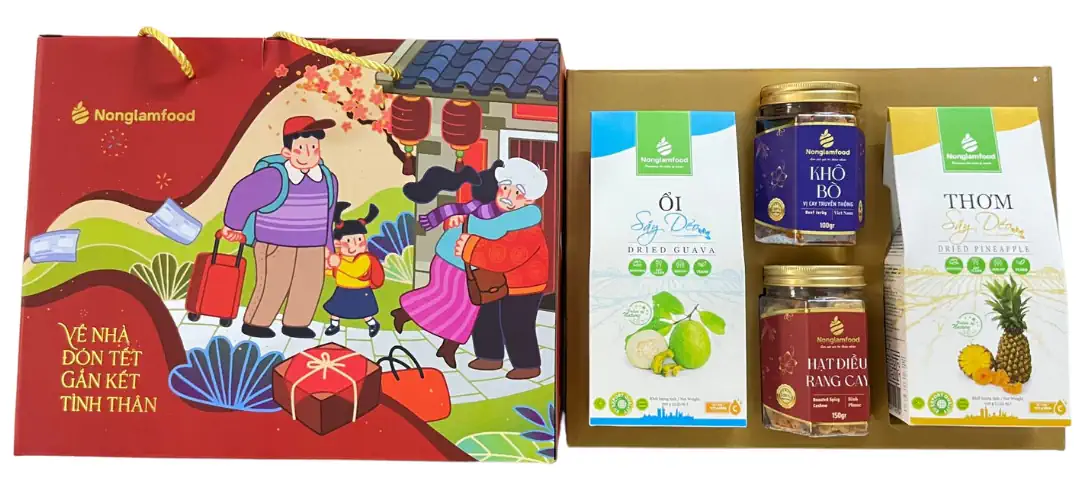 Hộp Quà Tết 2024 Tết Đoàn Viên 02 Nlf - Droppii Mall