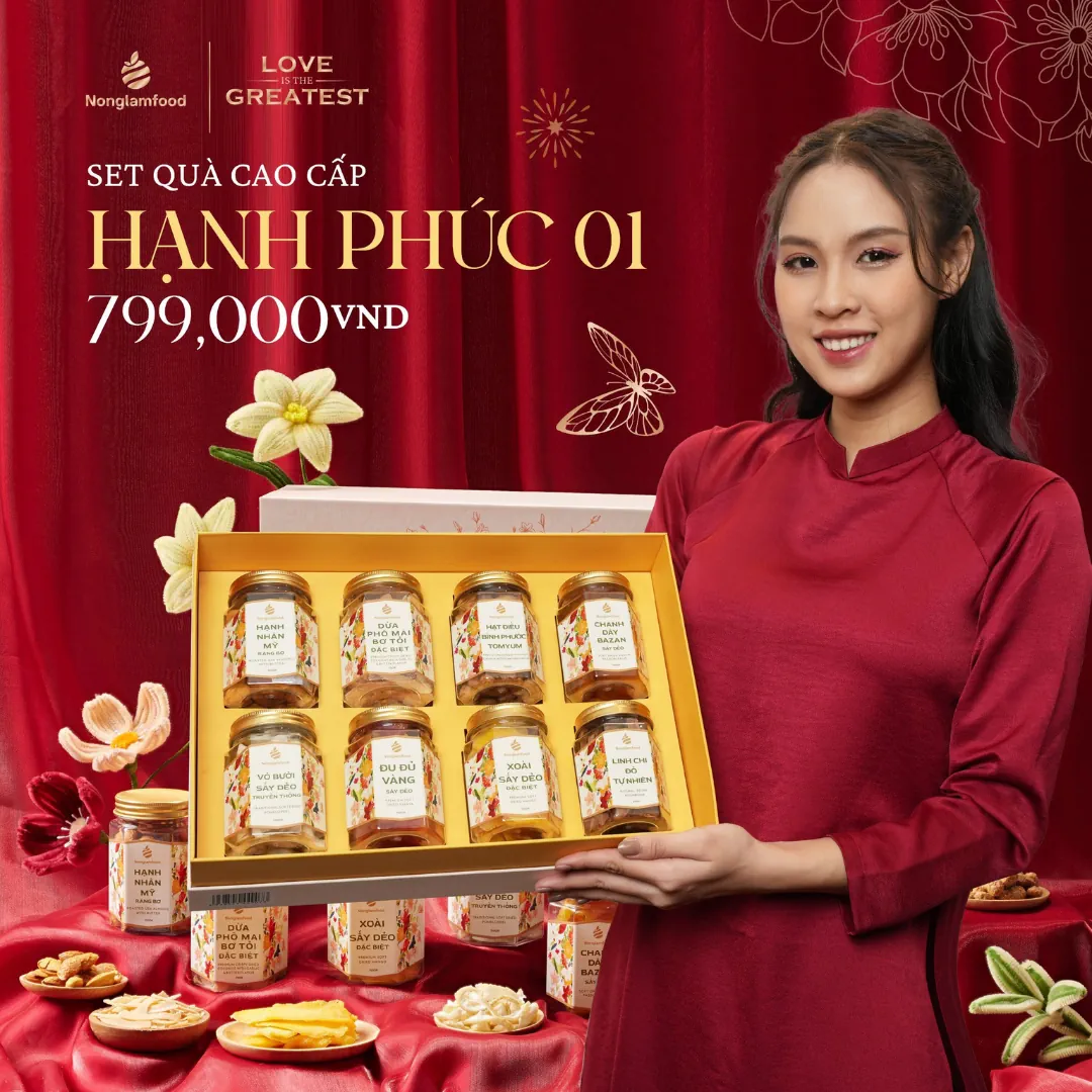 Hộp Quà Tết 2024 Nlf - Tết Hạnh Phúc 01 - Droppii Mall