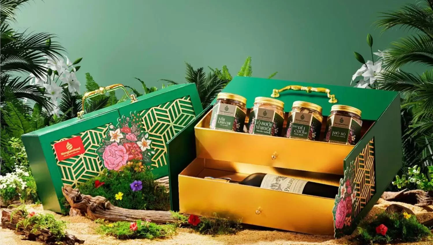 Hộp Quà Tết 2024 Nlf - Xuân Khởi Sắc 01 (kèm Túi) - Droppii Mall