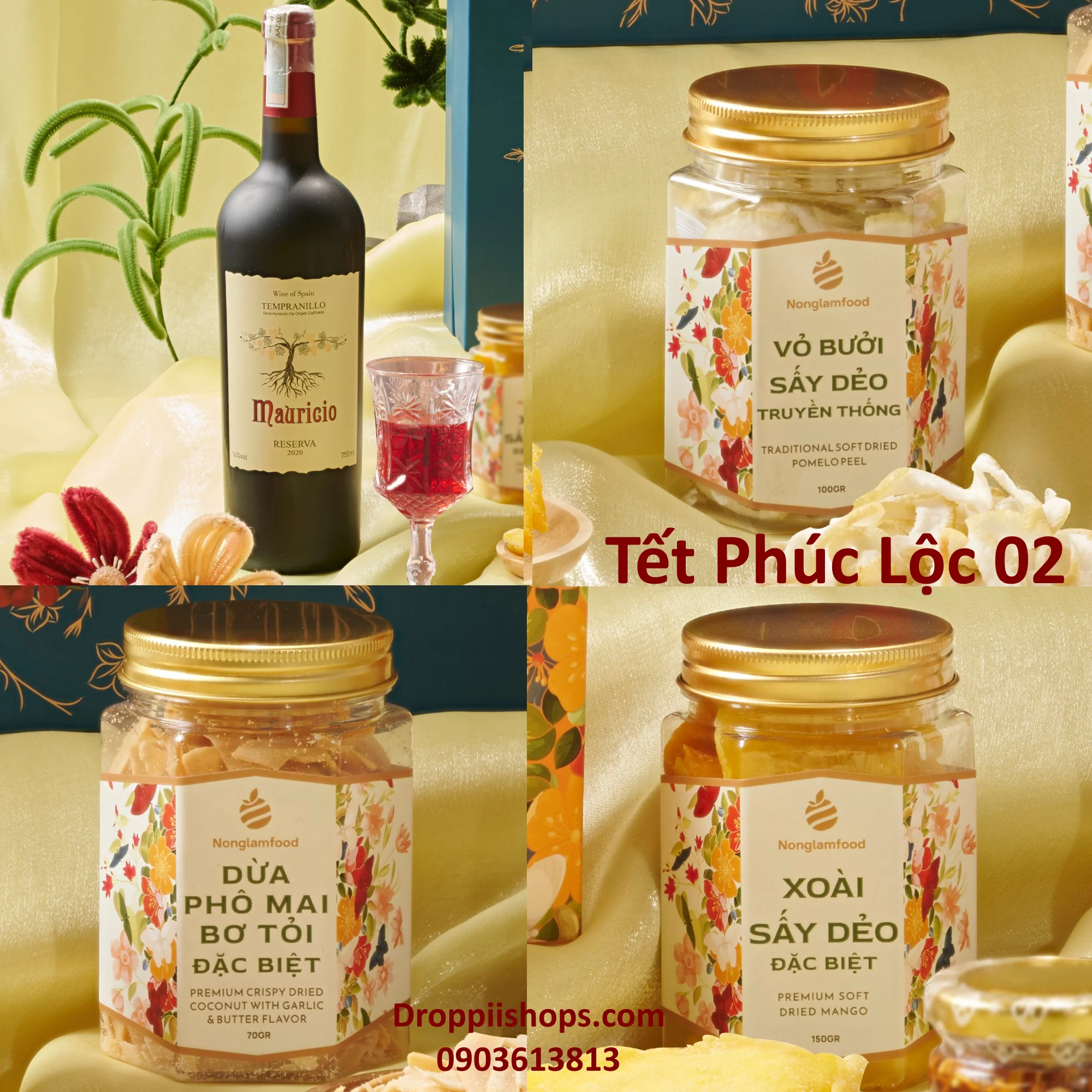 Hộp Quà Tết 2024 Tết Phúc Lộc 02 Nlf - Droppii Mall