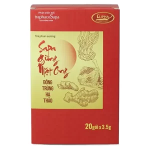 Trà gừng mật ong Đông Trùng Hạ Thảo Sapa phun sương Elipha chính hãng giá tốt - Traphaco Sapa - Vitafood - 1Store.vn