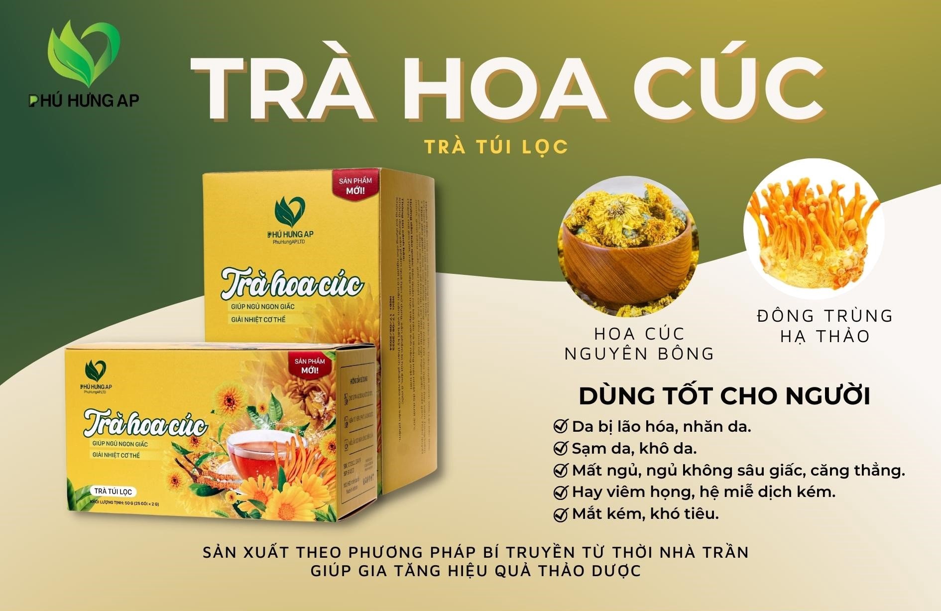 Trà hoa cúc túi lọc - Phú Hưng AP - 1store.vn