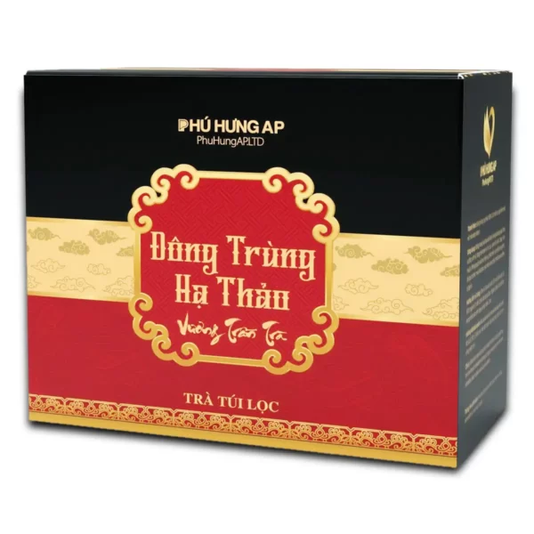 Trà túi lọc Đông Trùng Hạ Thảo hộp 80g (Phú Hưng AP) chính hãng giá tốt - 1Store.vn
