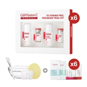 Cell Fusion C Expert – Giải pháp dưỡng trắng an toàn, cải thiện sắc tố da TA TONING PEEL KIT (Combo 6 bộ) - 1Store.vn