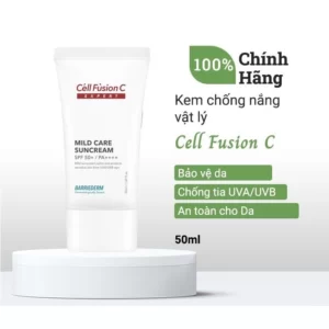 Cell Fusion C Expert – Kem chống nắng vật lý, tăng cường hàng rào bảo vệ da Mild Care Suncream SPF 50PA - 1Store.vn