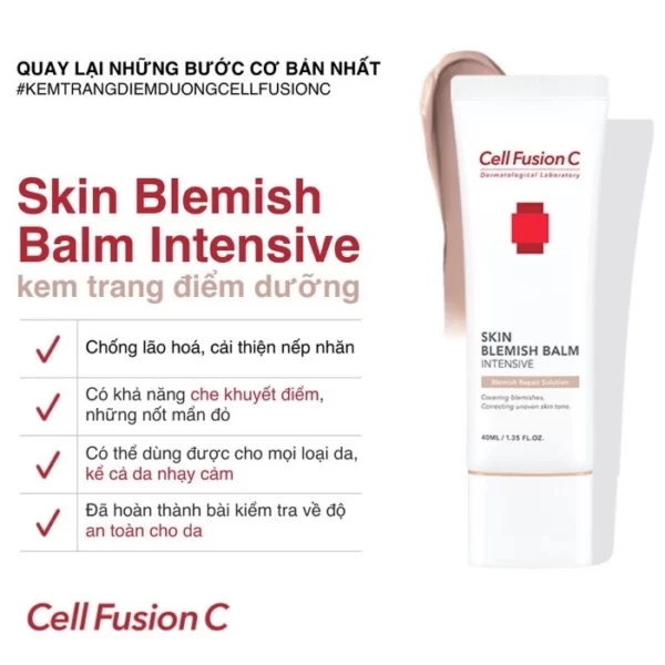 Cell Fusion C Expert – Kem trang điểm dưỡng Skin Blemish Balm Intensive - 1Store.vn