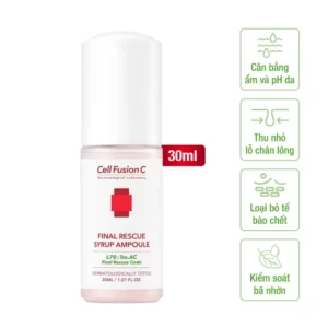 Cell Fusion C Expert – Tinh chất chăm sóc da nhờn mụn Final Rescue Syrup Ampoule - 1Store.vn