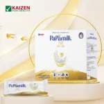 Sữa dinh dưỡng PaPamilk Gold chứa Tổ Yến + sữa non (3 in 1) - sữa hỗ trợ loãng xương và giúp hồi phục – Hộp 24 gói x 32gr - 1Store.vn