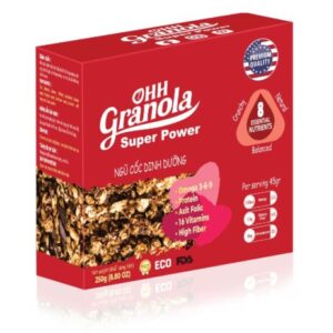 Ngũ cốc Dòng Super Power chocolate năng lượng 250g - OHH Granola