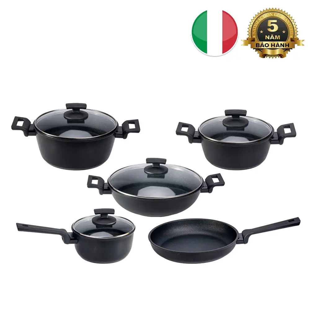 Bộ Nồi Chảo Phủ Kim Cương Diamante Italy Kuchen - 1store.vn