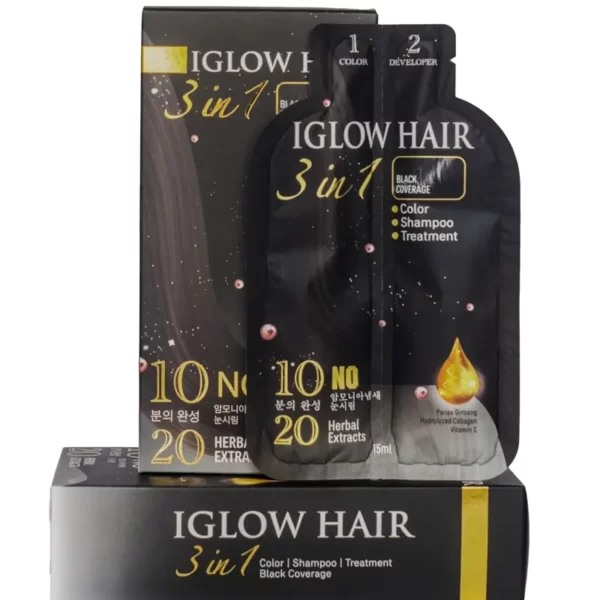 Dầu gội phủ bạc IGLOW HAIR 5 gói chính hãng giá tốt - 1Store.vn