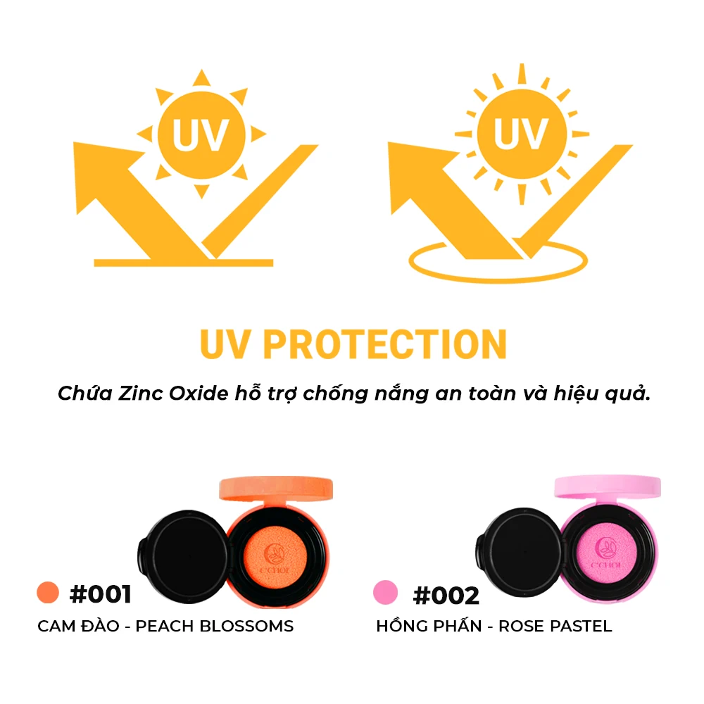 Phấn Nước Má Hồng C'choi - Slim Cushion Blush - Chống Nắng Spf 20 - Punar - 1store.vn