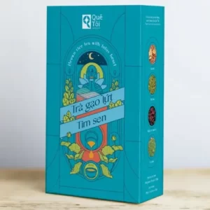 Trà Gạo Lứt Tim Sen chính hãng giá rẻ 19 gói x 20g - Quê Tôi Group - 1Store.vn