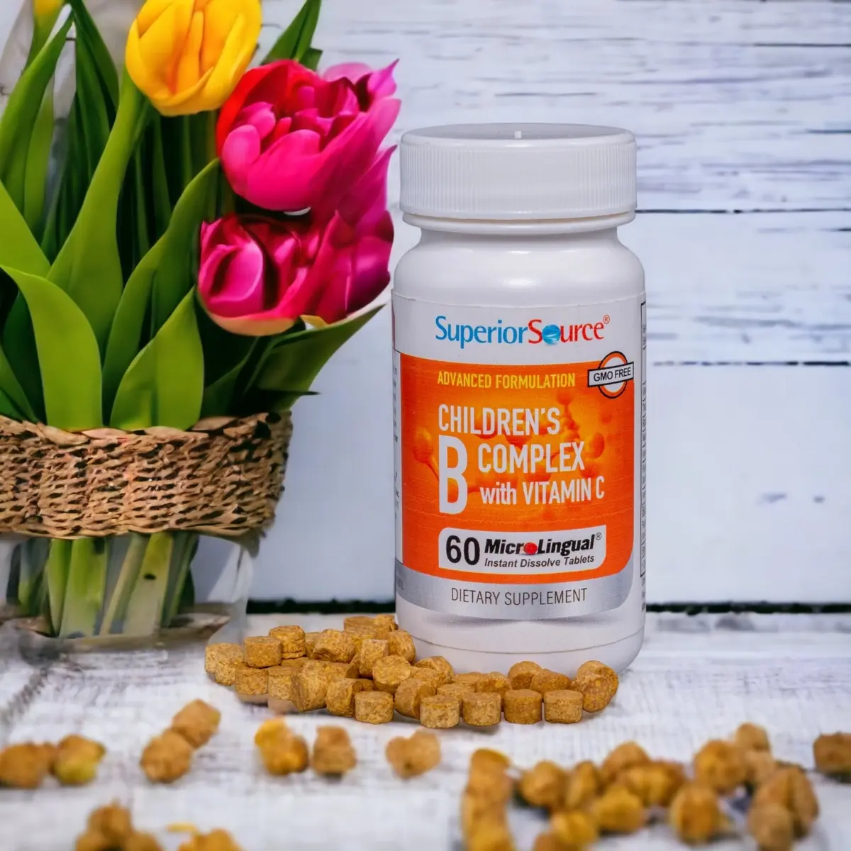 Viên ngậm dưới lưỡi bổ sung Vitamin B và C, hấp thu vượt trội