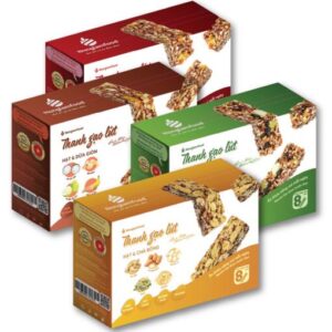 Combo 4 vị thanh gạo lứt ngũ cốc 136g/hộp