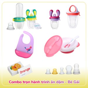 Combo tập ăn dặm chủ động cho Bé gái - KIDSME