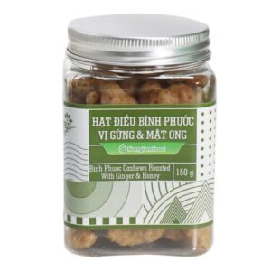 Hạt điều bình phước gừng & mật ong 150gr - Nông Lâm Food