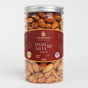 Hạnh nhân Mỹ rang bơ cao cấp 454gr [Nông Lâm Food]