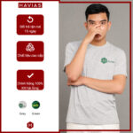 Áo thun LOG HAVIAS Cotton nam xám - 1Store.vn