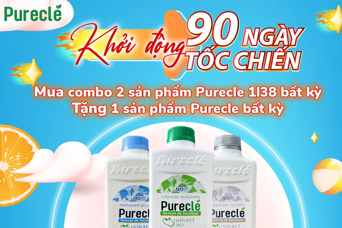 Chương trình khuyến mãi Purecle khởi động 90 ngày tốc chiến 2023 dành cho đối tác 1Store.vn
