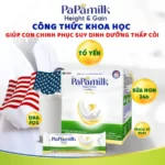 Sữa Papamilk Height And Gain Trẻ Em Chứa Tổ Yến Và Sữa Non Hộp 14 Gói - Sữa Tăng Cân Và Chiều Cao Cho Trẻ - Vkaizen - 1Store.vn