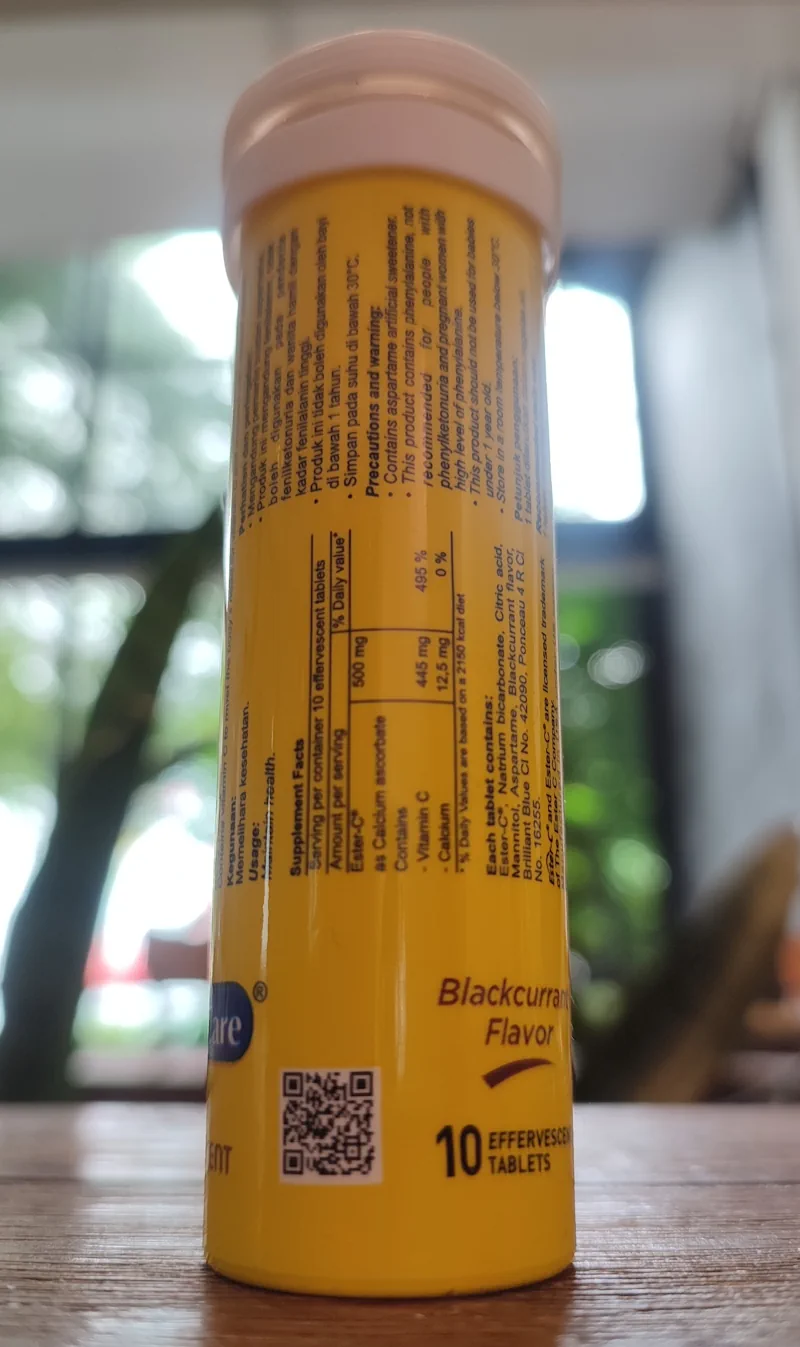 Thông Tin Trên Hộp Viên Vitamin C Sủi Thế Hệ Mới Ester C Chính Hãng - King Powder - 1store.vn
