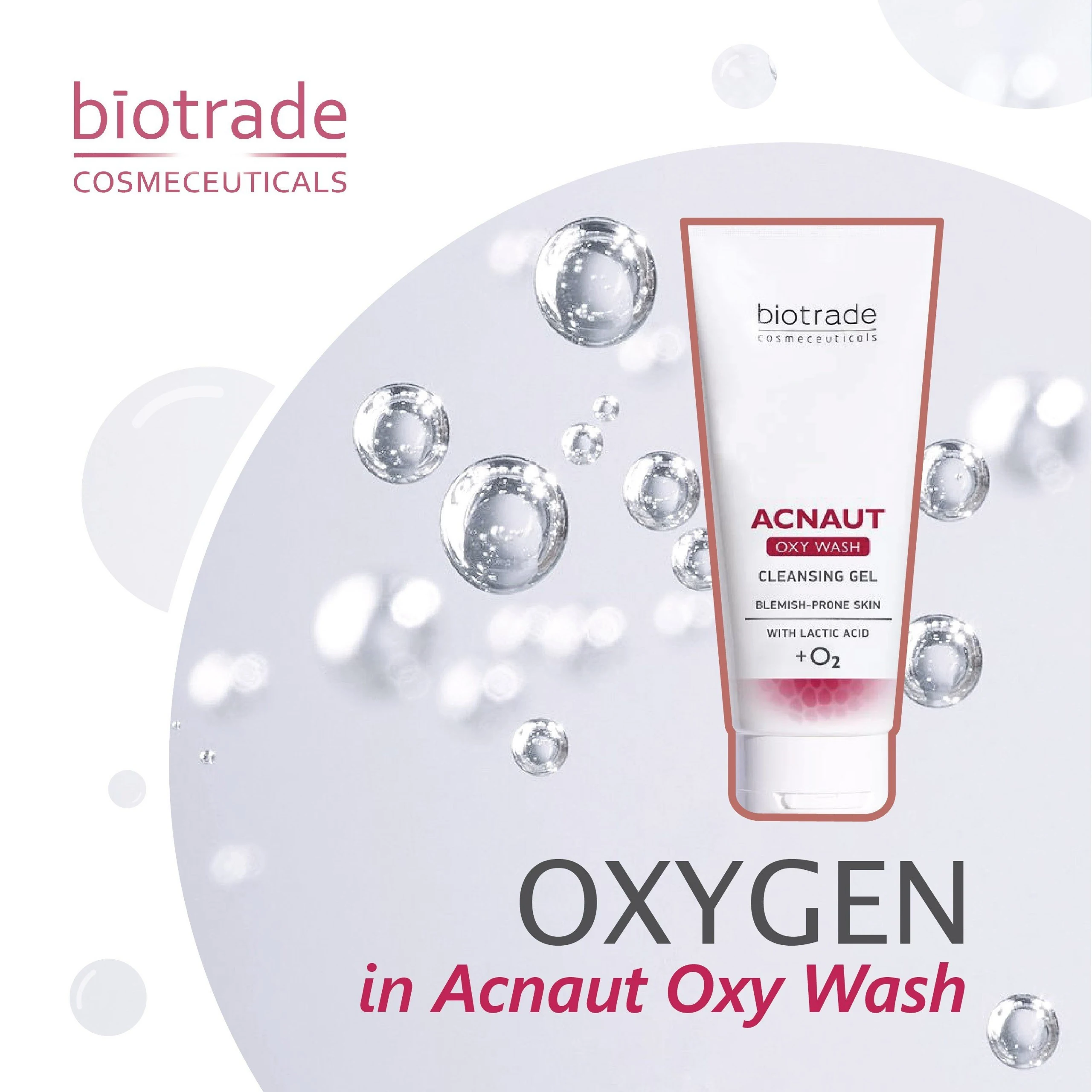 Oxy Trong Gel Rửa Mặt Biotrade Acnaut Oxy Wash Cleansing Gel - 1store.vn