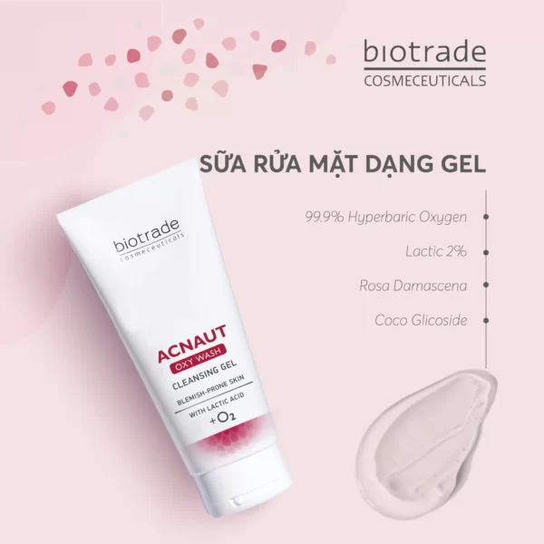 Thành Phần Gel Rửa Mặt Biotrade Acnaut Oxy Wash Cleansing Gel - 1Store.vn