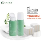 Bộ Sản Phẩm Làm Sạch Da C’choi - Tặng Kèm 30 Miếng Bông Tẩy Trang - Punar - 1Store.vn