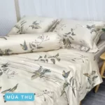 Combo Vỏ Mền Và Vỏ Gối Tencel 60s Mẫu Mùa Thu - Tân Phát - 1Store.vn