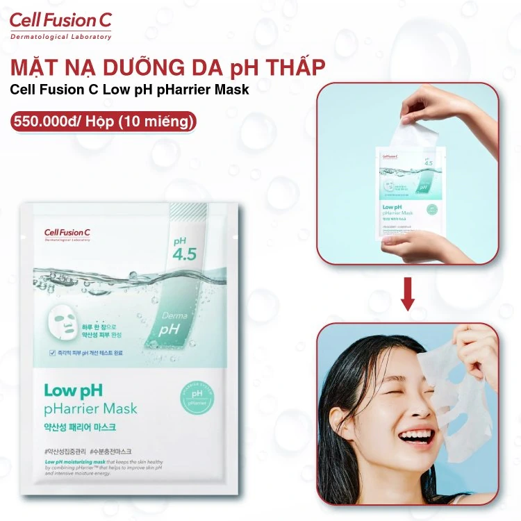 Mặt Nạ Dưỡng Da Ph Thấp Low Ph Pharrier Mask - Cell Fusion C - 1store.vn