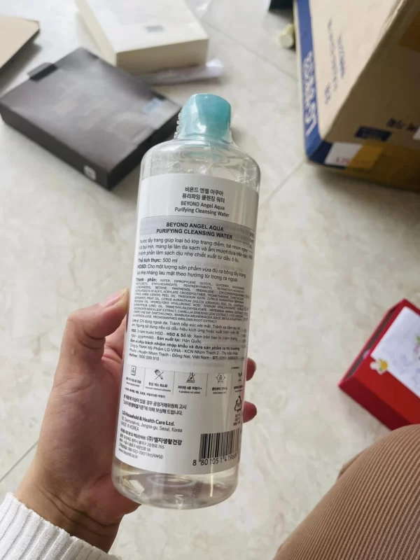 Nhãn Thông Tin Nước Tẩy Trang Beyond Angel Aqua Purifying Cleansing Water - 1Store.vn