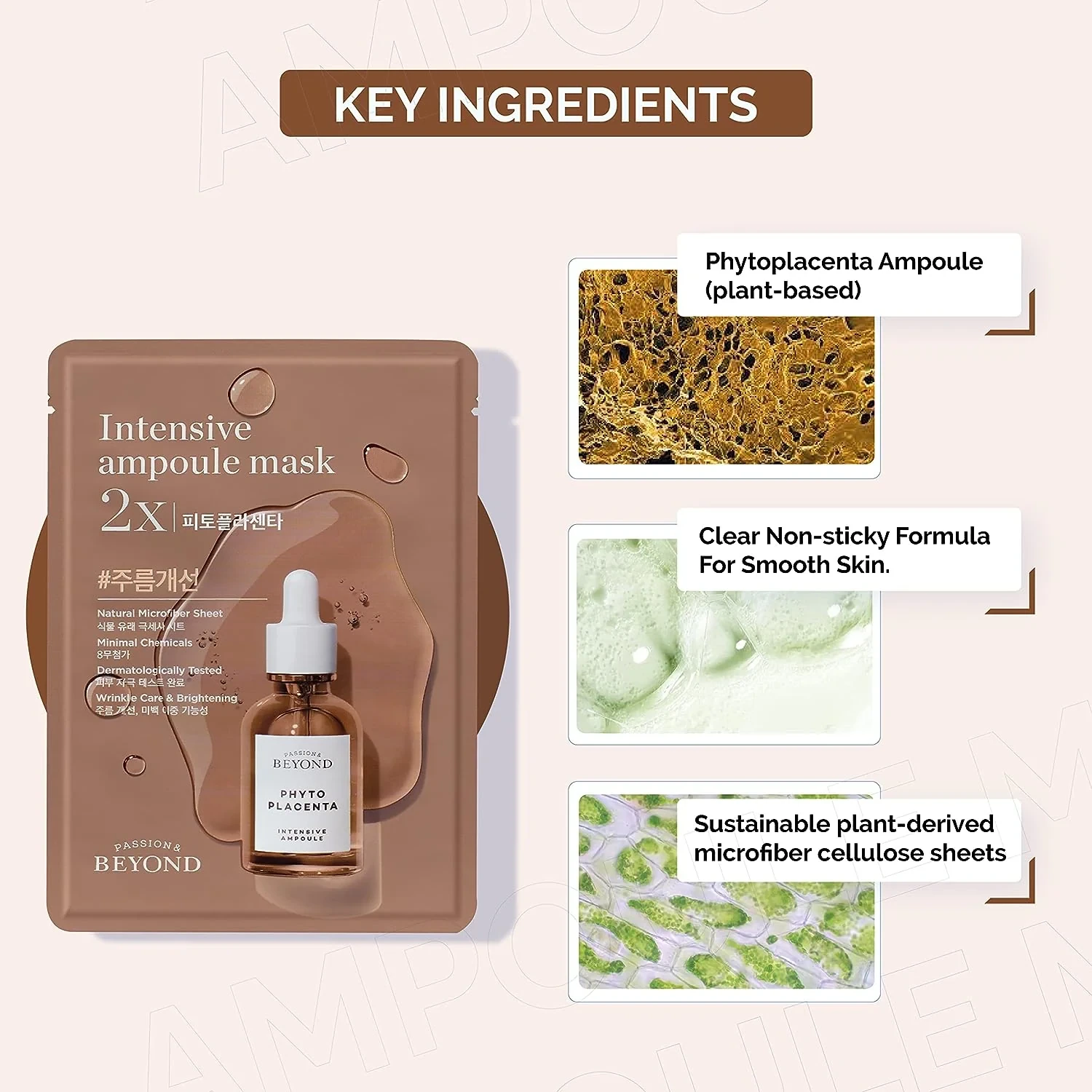 Thành Phần Chính Mặt Nạ Tái Tạo Da Beyond Intensive Ampoule Mask 2x Phytoplacenta (màu Nâu) - Lg Vina - 1store.vn