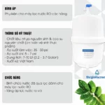 Thông Số Kỹ Thuật Bình áp Nhựa Kèm Van Euromade - 1Store.vn