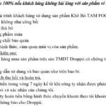 Cam Kết Hoàn Tiền 100% Nếu Khách Hàng Không Hài Lòng Với Sản Phẩm Từ Tam Food - 1Store.vn