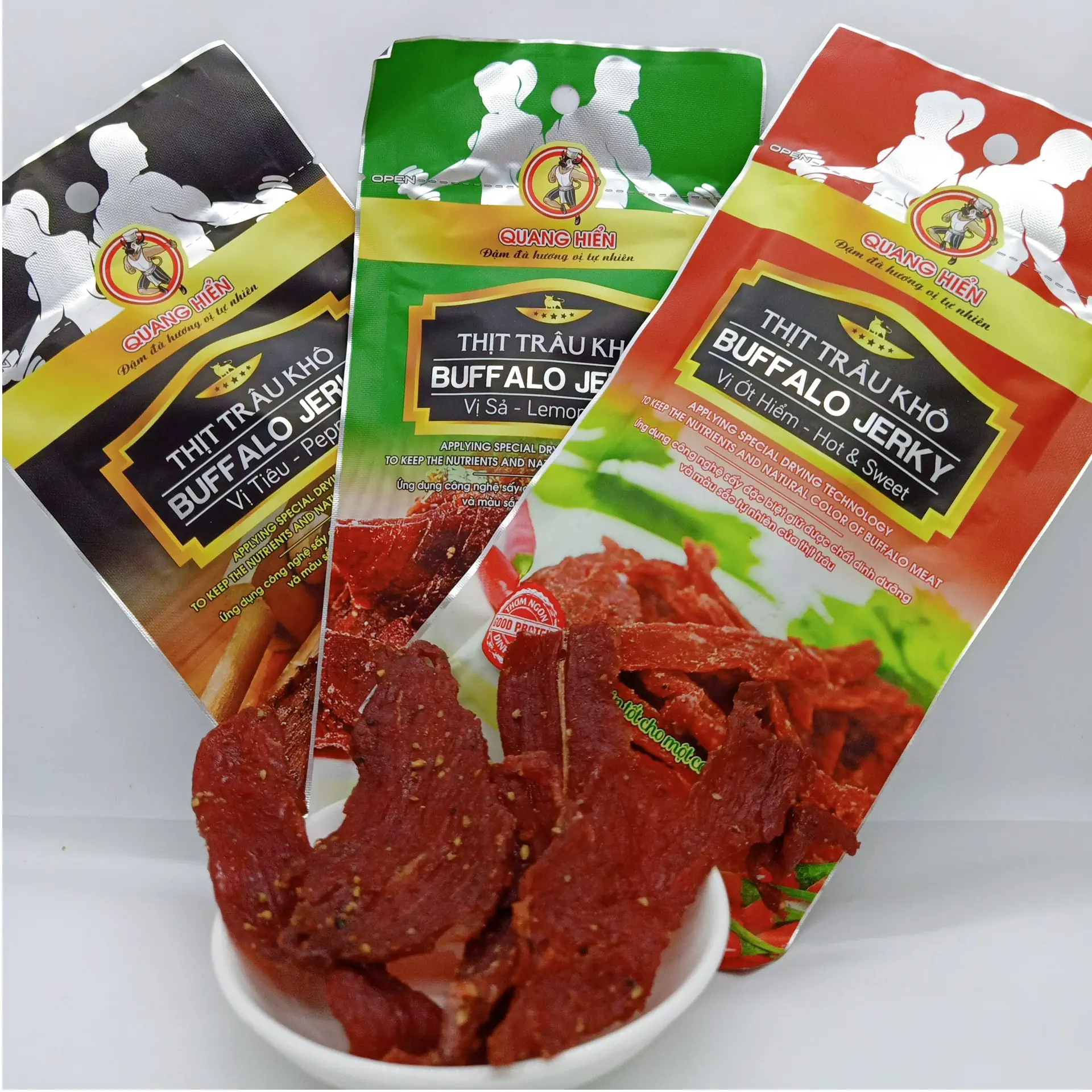 Khô Trâu Buffalo Jerky Quang Hiển 20gr - 1store.vn
