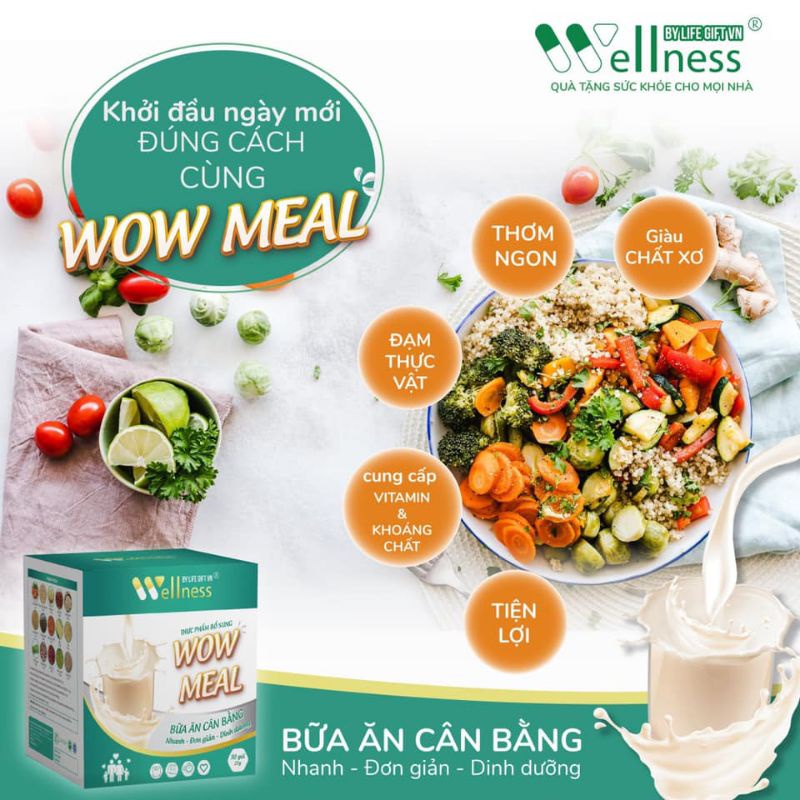 Bữa ăn lành mạnh giảm cân Wow Meal 30 gói - 1store.vn