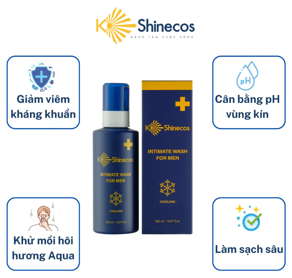 Dung Dịch Vệ Sinh Nam Kshinecos Intimate Wash For Men 150ml - 1store.vn