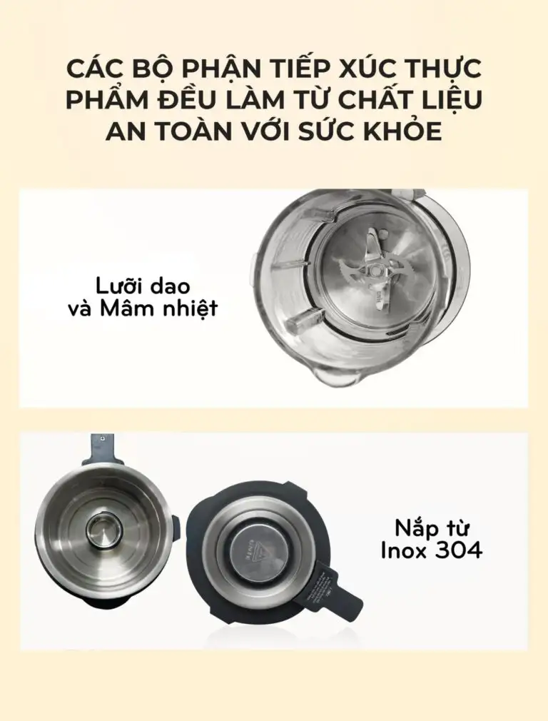 Chất Liệu An Toàn Cho Sức Khỏe - Máy Làm Sữa Hạt Unie V9s Pro