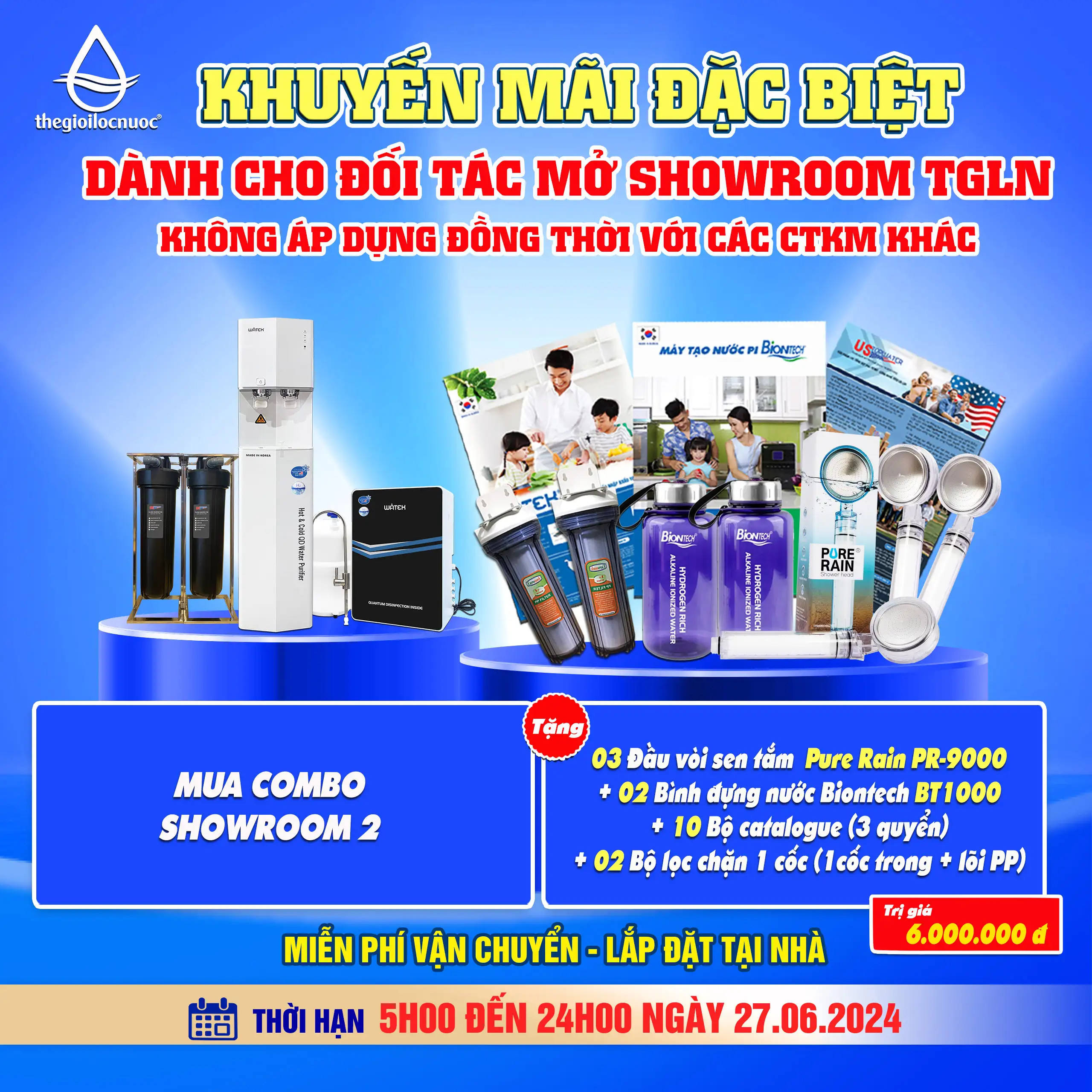 Tặng bộ quà tặng [Mua 1 Combo showroom 2]